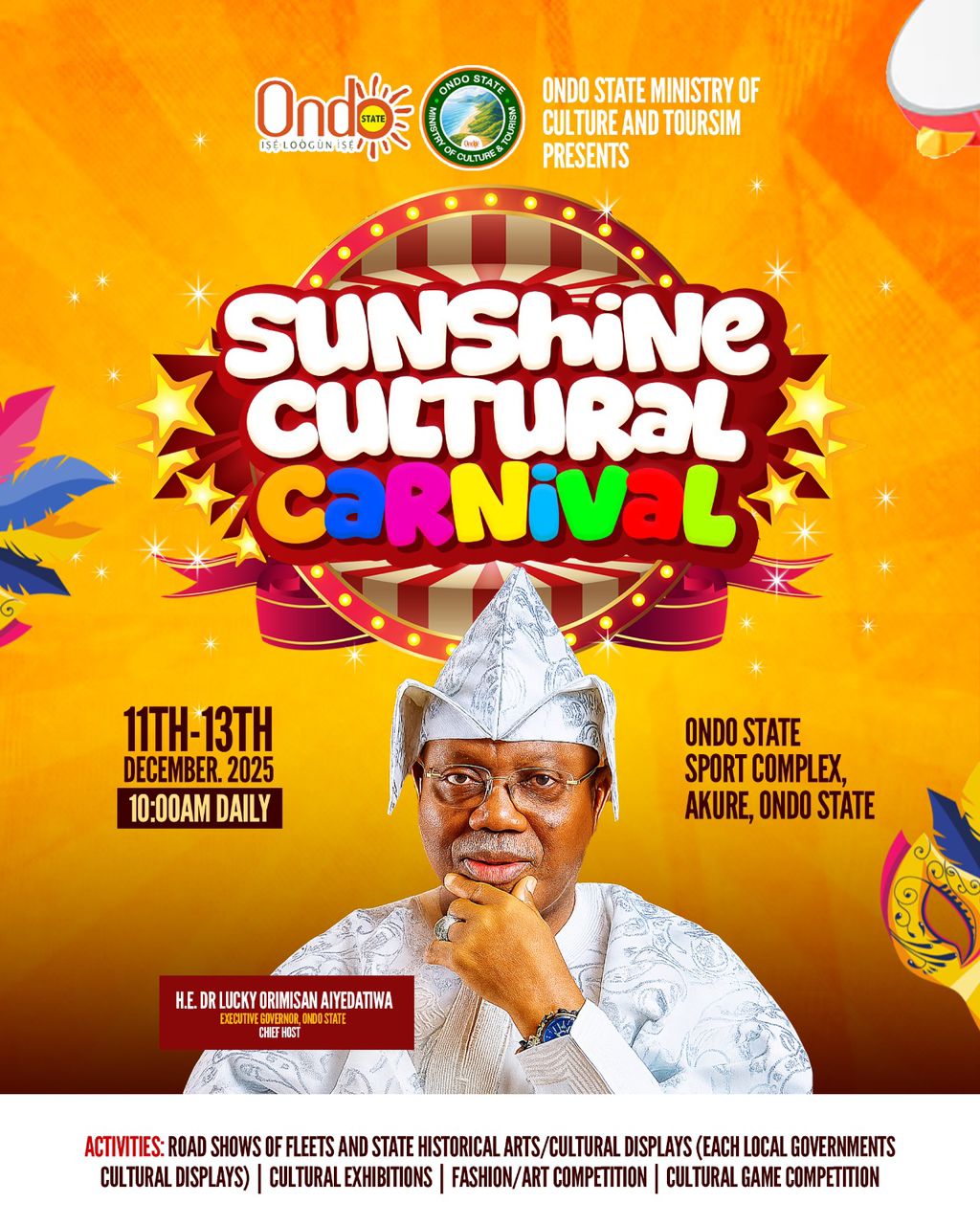 Ondo set for biggest sunshine carnival