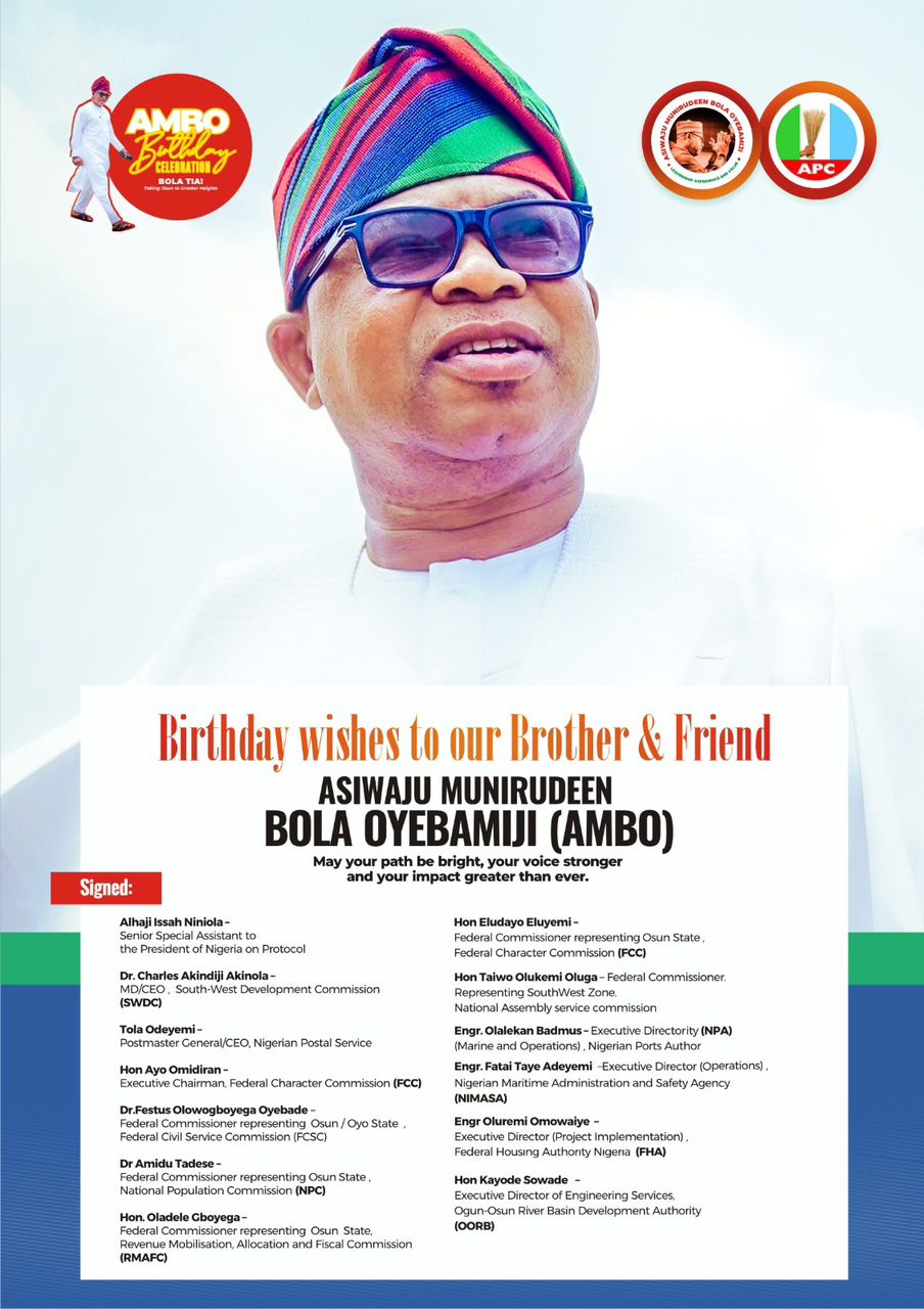 “Exemplary leader whose influence continues to inspire people”, Osun Federal Appointees Celebrate Bola Oyebamiji on His Birthday
