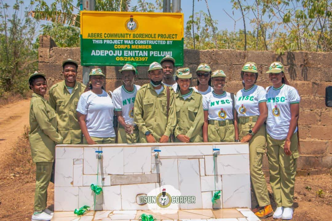 NYSC Commissions Corps Member Borehole In Osun Community